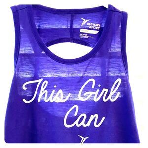 Old navy girls workout top with the CUTEST back!!